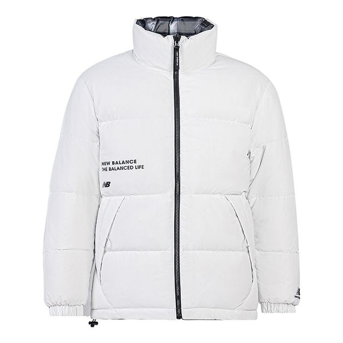 New Balance Windproof Down Jacket Asia Sizing 'White' 5PC44273-IV