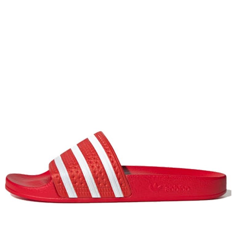 adidas originals Adilette Slides 'Red White' EF5432