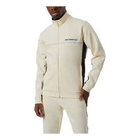 New Balance Men's New Balance x Rich Paul Crossover Stand Collar Long Sleeves Solid Color logo Jacket Beige MJ13924-MCU