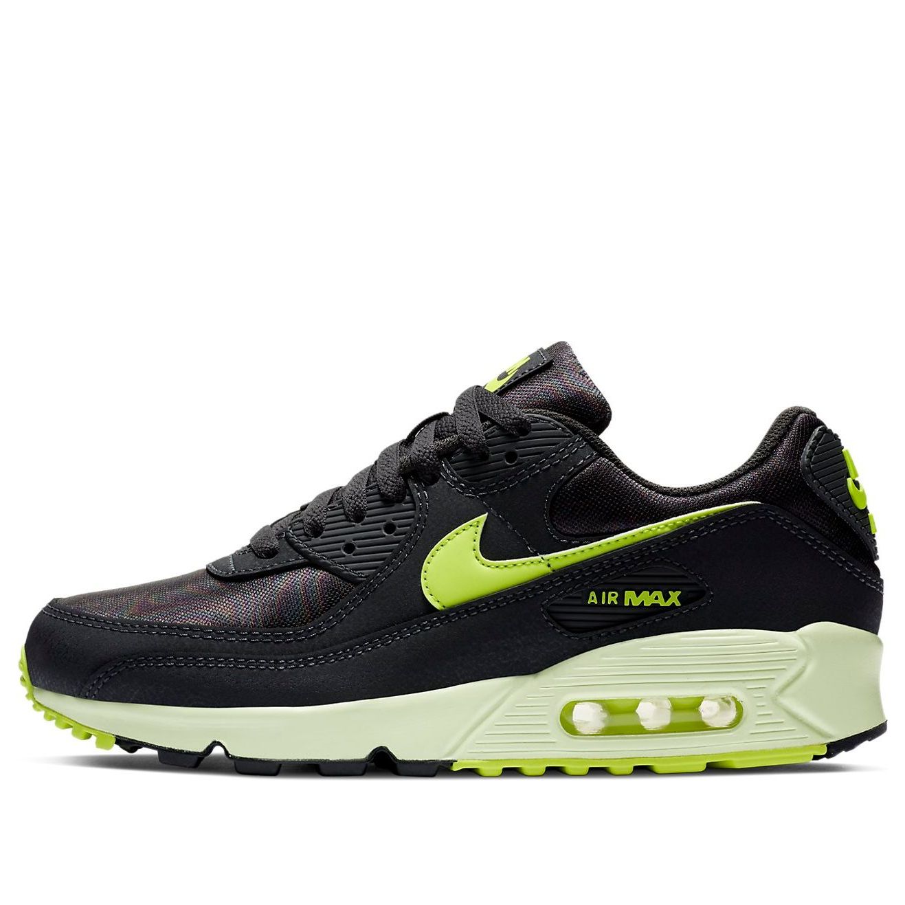 (WMNS) Nike Air Max 90 'Dark Smoke Grey Volt' CZ0378-001