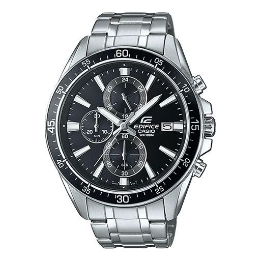 CASIO EDIFICE Stainless Steel Strap Black Dial Mens Black Analog EFR-546D-1A