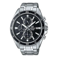 CASIO EDIFICE Stainless Steel Strap Black Dial Mens Black Analog EFR-546D-1A
