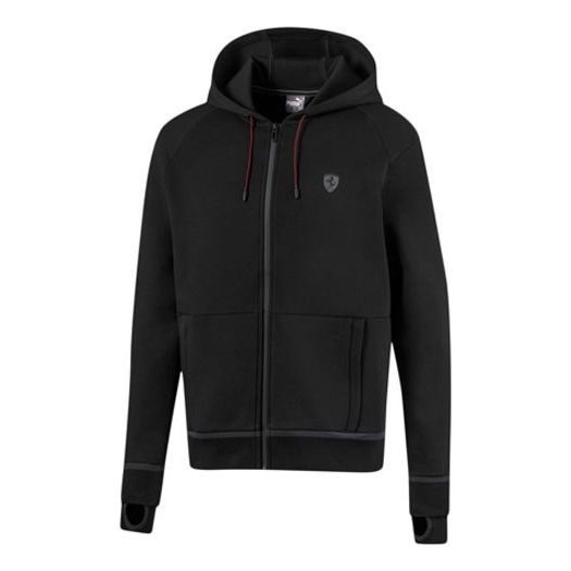 PUMA Ferrari Hooded sweat jacket 'Black Grey' 596119-01