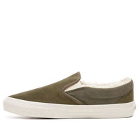Vans Suede And Sherpa Classic Slip-On Green VN0A38F7ULZ
