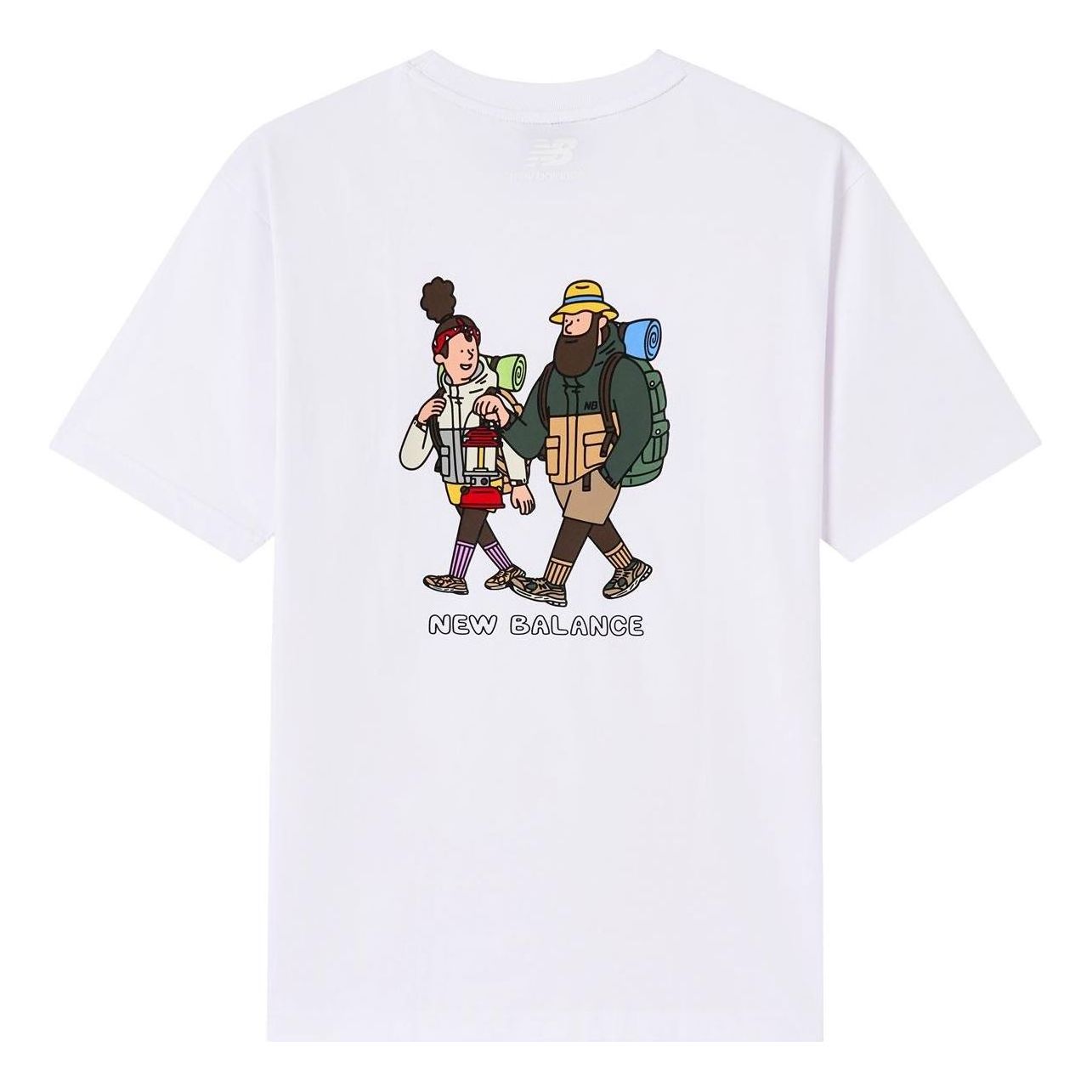 New Balance x JHI Classic Graphic Printed T-Shirt Asia Sizing 'White Multi' NEA6J053-WT