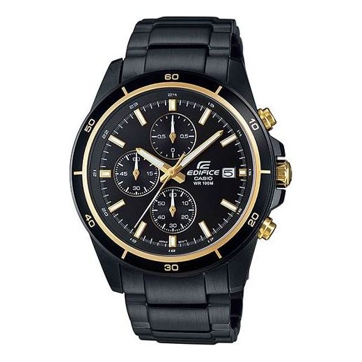 CASIO Quartz Waterproof Stainless Steel Strap Mens Black Analog EFR-526BK-1A9V