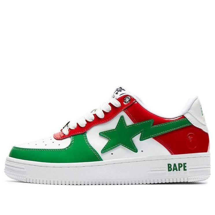 A BATHING APE Bape Sta 'White Green Red' 1I80-291-004-GREEN
