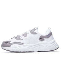 (WMNS) FILA White Line Low-Top Running Shoes White/Purple F52W031109FWP