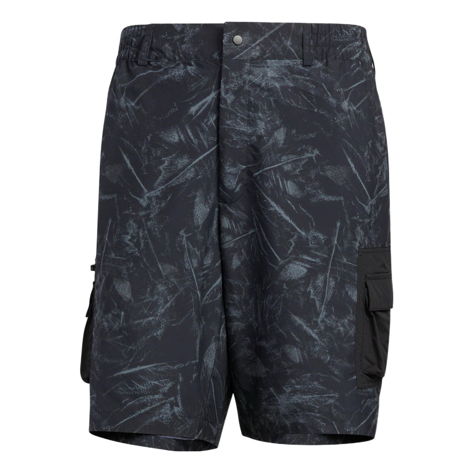 adidas originals Full Print Button Printing Straight Shorts Black HS7288