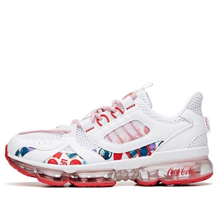 ANTA x Coca Cola Running Series Sneakers 'White Red' 912025504-9