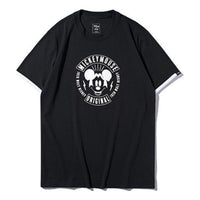 Li-Ning x Disney Crossover Mickey Avatar Printing Short Sleeve Couple Style Black AHSP223-3