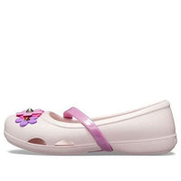 (PS) Crocs Lina Charm Flat Flowers Pale Pink Sandals 205529-6PI