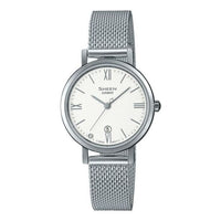 CASIO SHEEN Waterproof Quartz Sapphire Crystal Silver Analog SHE-4540M-7AUPR