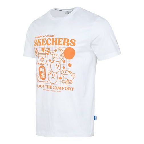 Skechers Graphic Tee 'White Orange' L223M019-0019