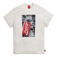 KITH x Coca Cola Crossover Splash Vintage Round Neck Short Sleeve Unisex White KH3885-104