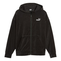 (WMNS) PUMA Elevated Full Zip Hoodie 'Black' 675990-01