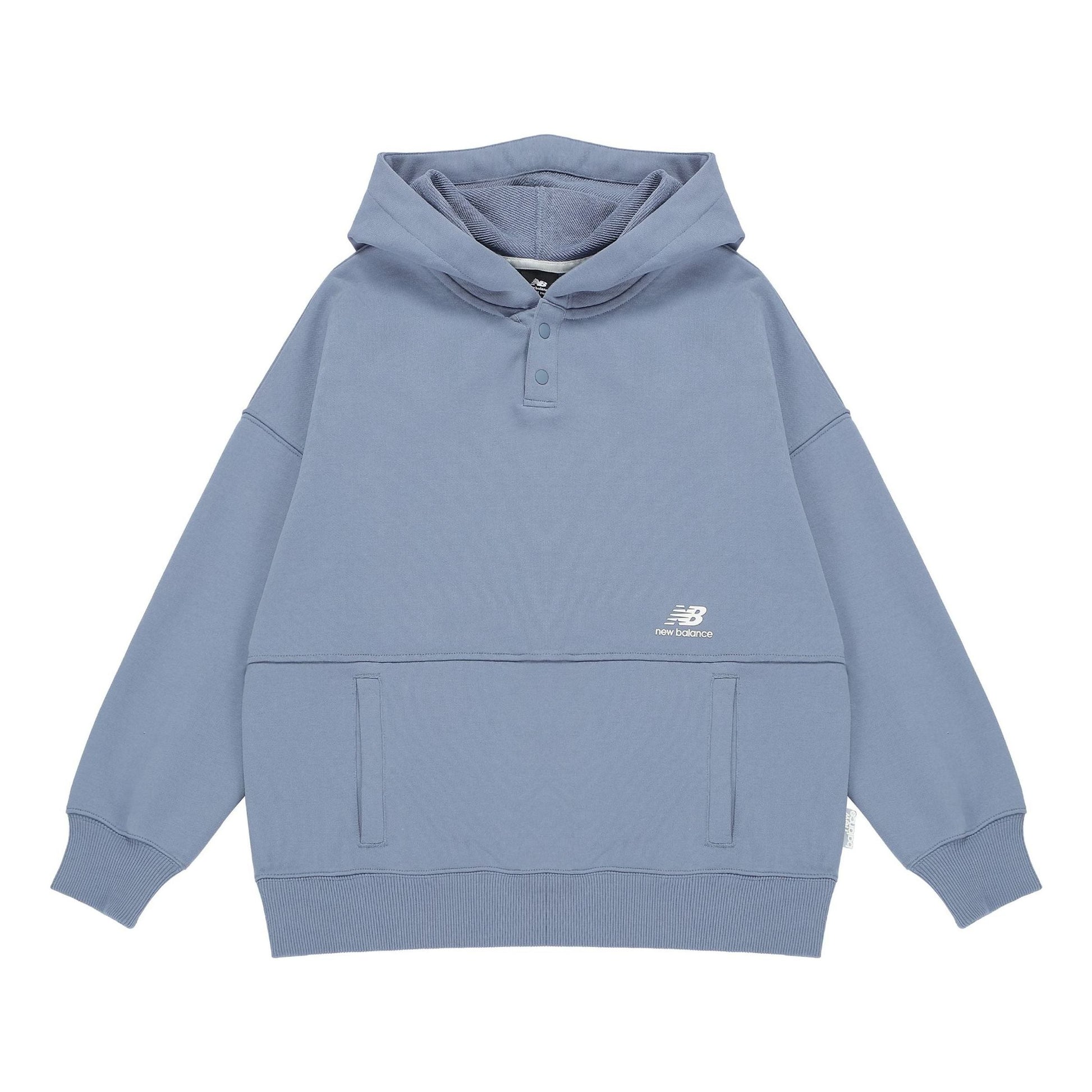 (WMNS) New Balance Classic Lifestyle Plain Hoodie Asia Sizing 'Blue' AWT23322-AGY