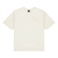 New Balance Logo Embroidered Pocket Knit Round Neck Short Sleeve Couple Style White AMT21549-IV