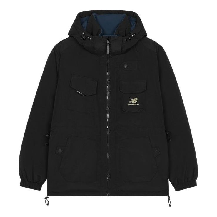 New Balance FW22 Hooded Jacket Asia Sizing 'Black' AMJ14302-BK