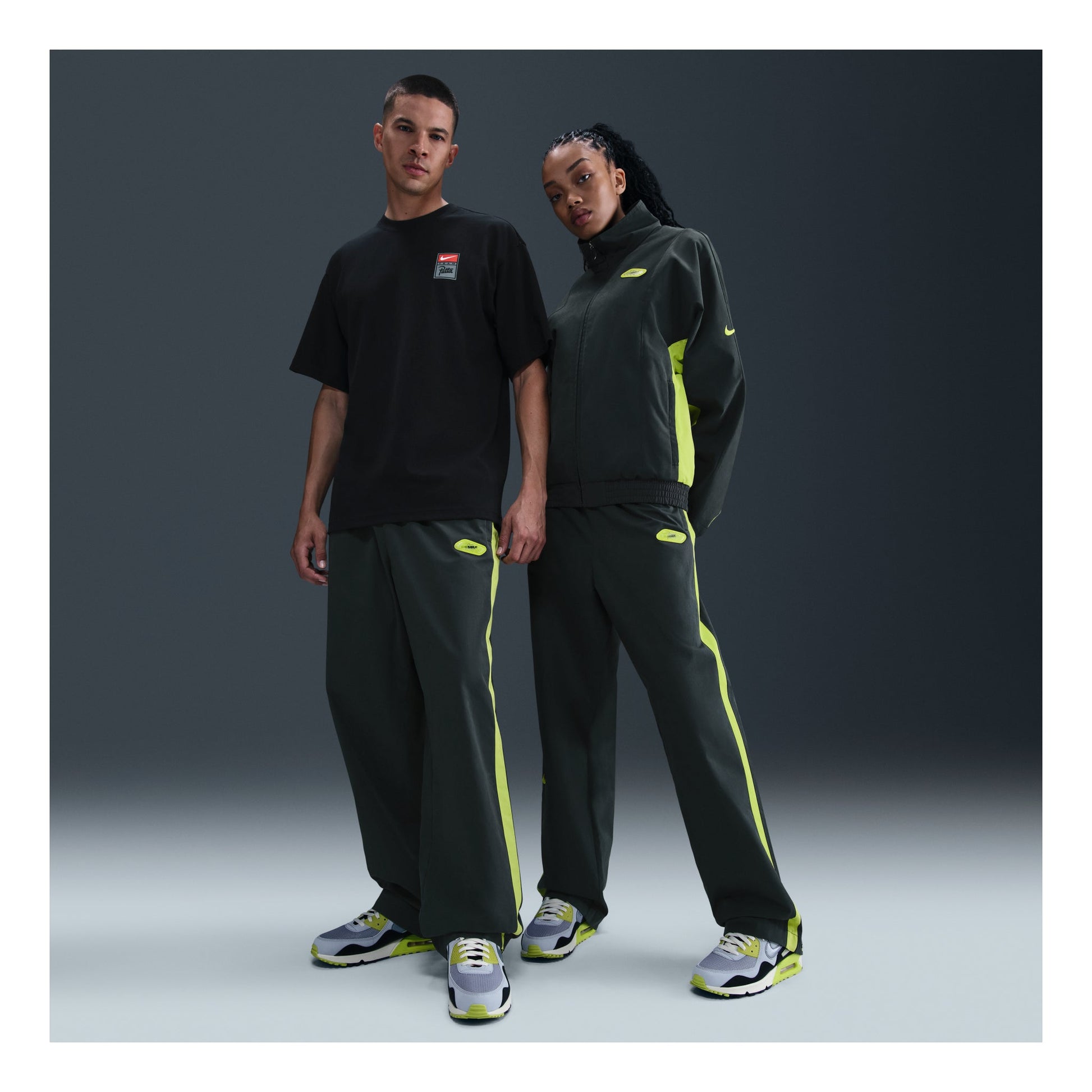 Nike x Patta Track Pants Asia Sizing 'Black Cyber' HJ0738-010