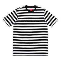 Supreme SS18 Bar Stripe Tee Black Short Sleeve 'Black White' SUP-SS18-0013