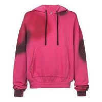 Off-White SS19 spray Cotton Hooded Fleece Men Pink OMBB037F181920412810