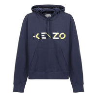 Men's KENZO FW20 Embroidered logo Fleece Lined Blue FA65SW3044MO-76