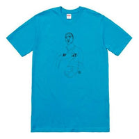 Supreme SS18 Prodigy Tee Cyan Character Short Sleeve Unisex Blue SUP-SS18-0269
