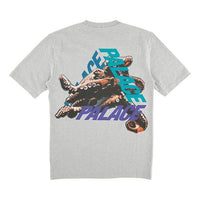 PALACE Octo Octopus Back Printing Pattern Short Sleeve Unisex Gray P15TS156