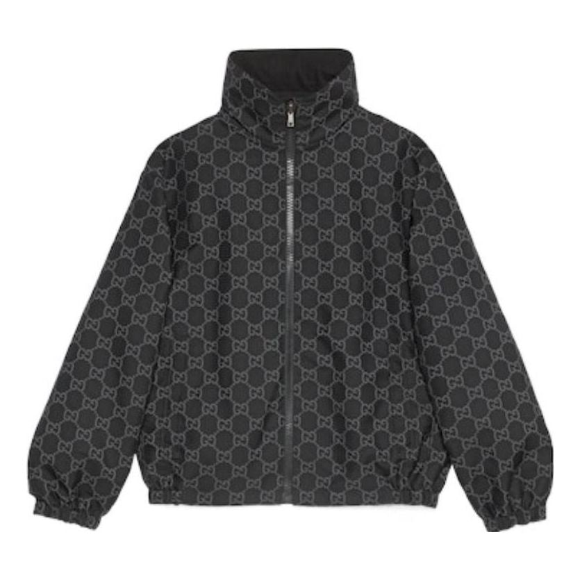 Gucci Reversible GG Ripstop Nylon Jacket 'Black Grey' 770276-Z8BPL-1043