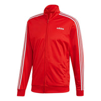adidas E 3s Tt Tric Athletics Training Slim Fit Sports Stylish Jacket Red FM6069