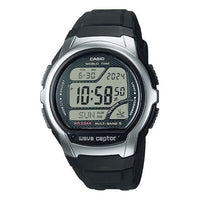 Men's CASIO Fashion Casual Stainless Steel Strap Quartz Stopwatch Business Watch Mens Black Digital WV-58R-1AJF