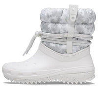 (WMNS) Crocs Classic Neo Puff Luxe Boots 'White Grey' 207312-1CR