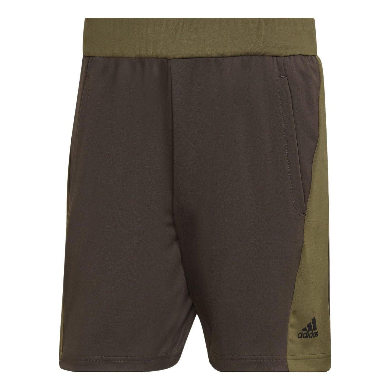 Men's adidas Yoga Training Shorts Colorblock Casual Sports Brown HC4432
