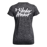 (WMNS) Under Armour Tech Twist Graphic Short Sleeve T-Shirt 'Dark Grey' 1379489-001