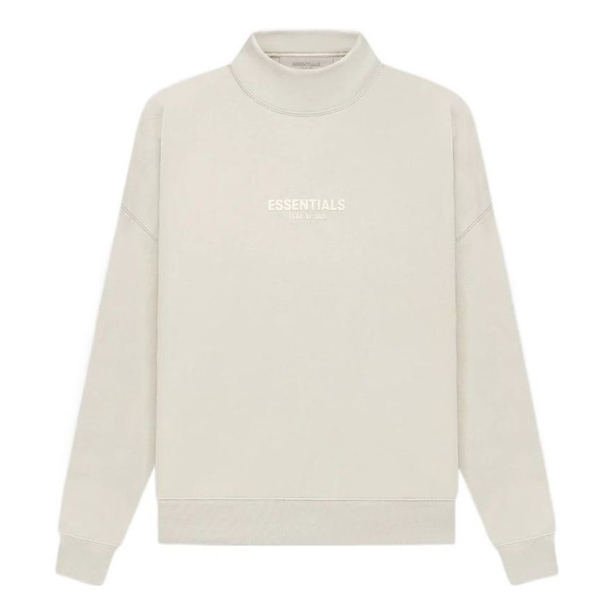 Fear of God Essentials SS22 Mockneck Wheat Logo FOG-SS22-115