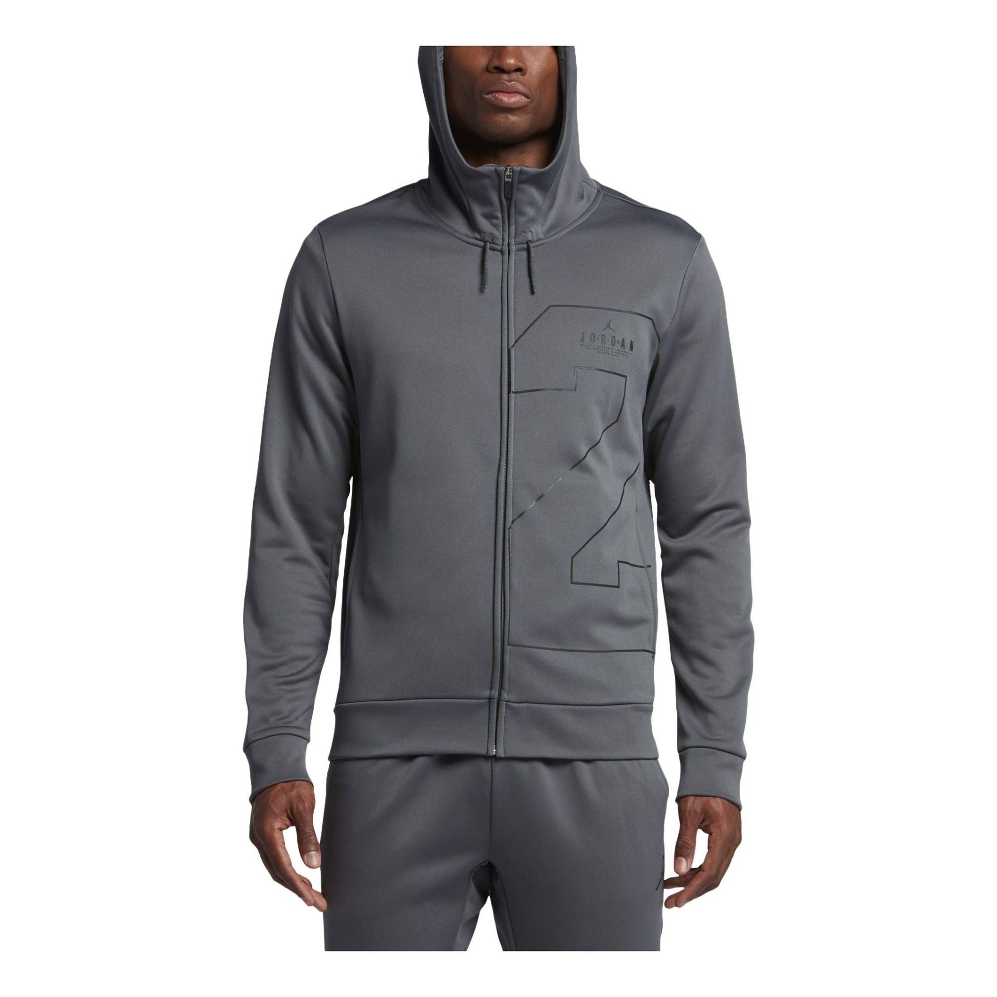 Air Jordan 23 Therma Lite Full zip Hoodie 'Grey' 831381-021