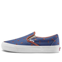 Vans OG SLIP-ON LX Shoe Geometry Pattern Casual Skateboarding Shoes Blue VN0A3AV7VZE