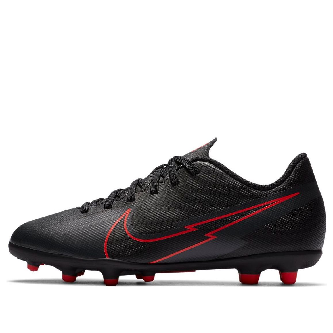 (GS) Nike JR Mercurial Vapor 13 Club MG 'Black Red' AT8161-060