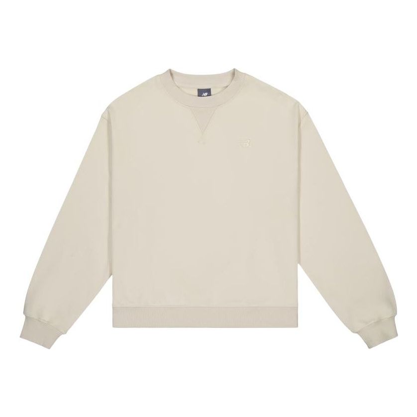 (WMNS) New Balance Athletics French Terry Crew Sweatshirt Asia Sizing 'Linen' WT41500-LIN