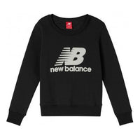 (WMNS) New Balance Knit Athleisure Casual Sports Fleece Lined Black AWT93577-BK