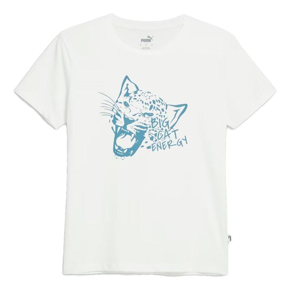 (WMNS) PUMA Big Cat Energy Tee 'White' 679163-02