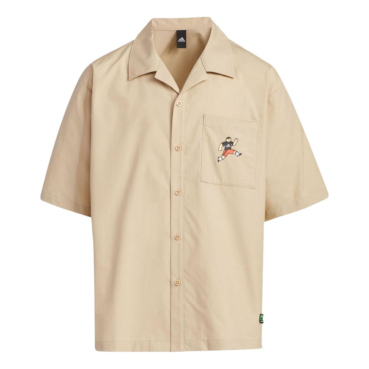 (GS) adidas x Seebin Short Sleeve Shirt 'Tan' IN3269