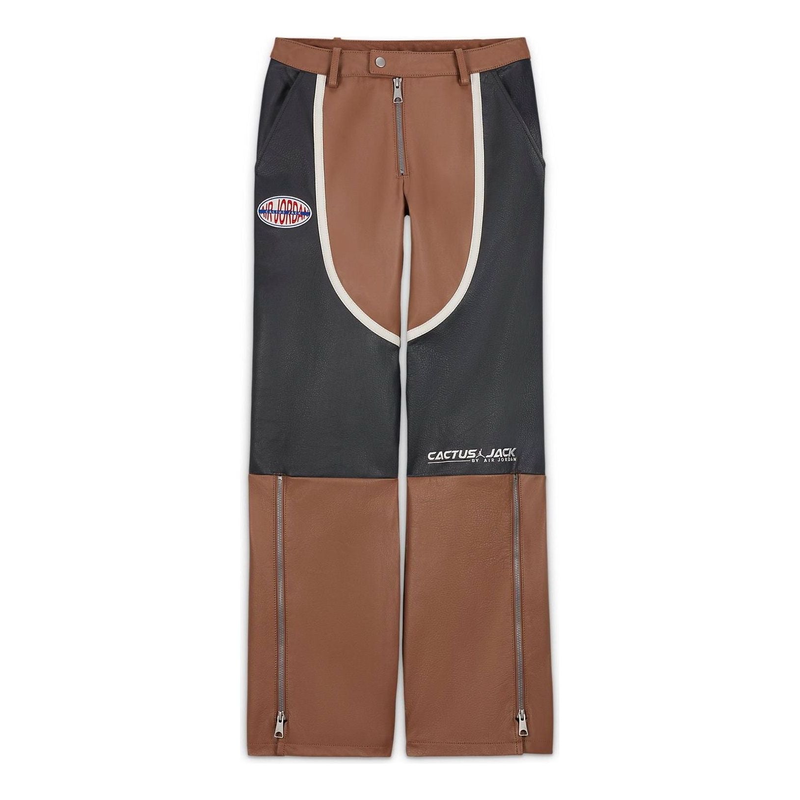 (WMNS) Air Jordan x Travis Scott Leather Pants 'Archaeo Brown' DX8601-256