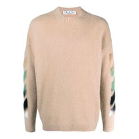 Off-White SS21 Gradient Arrow Printing Wool Knitting Brown OMHA036R21KNI0016284