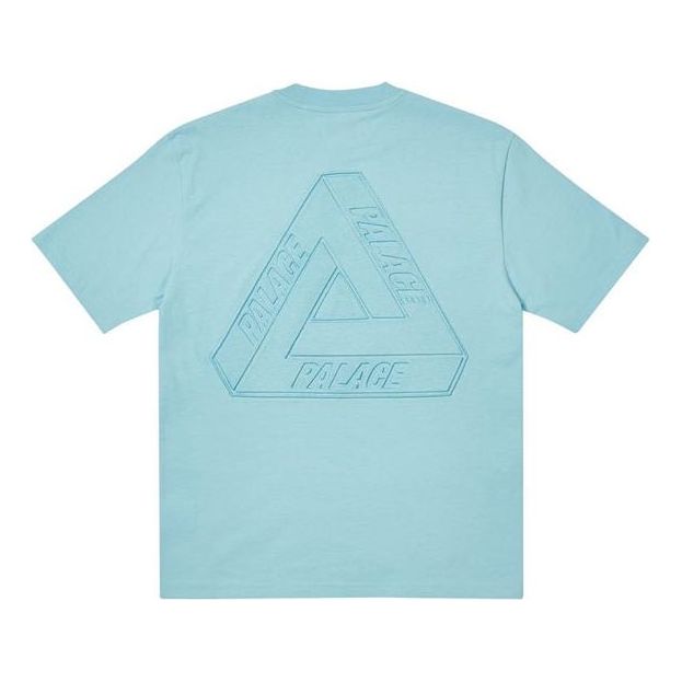 Palace Tri-Ferg Embossed T-Shirt 'Light Blue' P22ES174