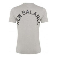 New Balance Back Alphabet Casual Short Sleeve Gray MT91924-AGM