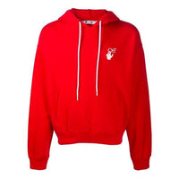 Men's Off-White Painting Arrow Pullover Red OMBB037F20FLE0022501