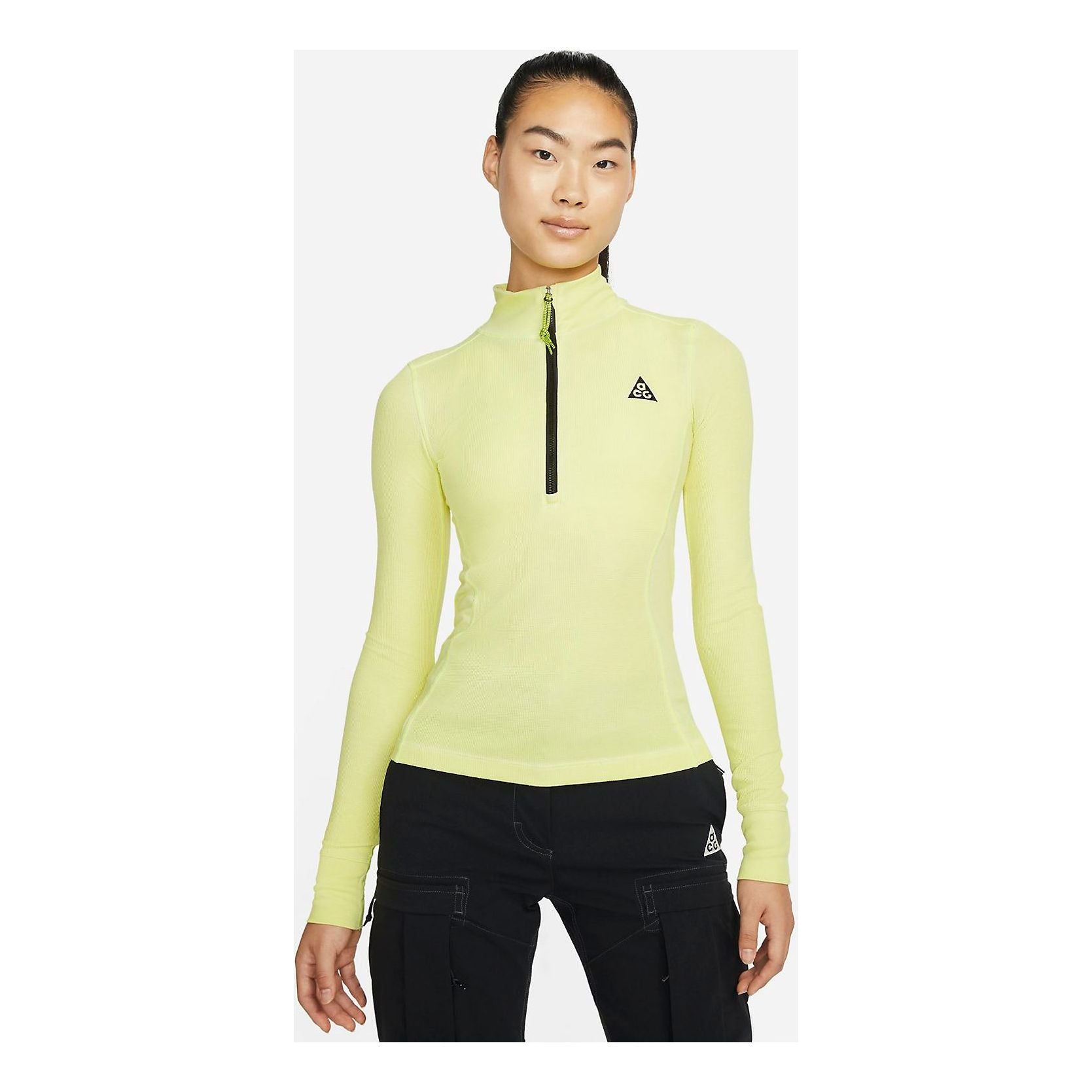 (WMNS) Nike ACG Long Sleeve Base Layer Top 'Green Yellow' DH3096-389