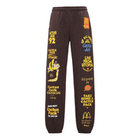 Travis Scott x McDonald's Sticker Bomb Sweatpants 'Brown' TC-23